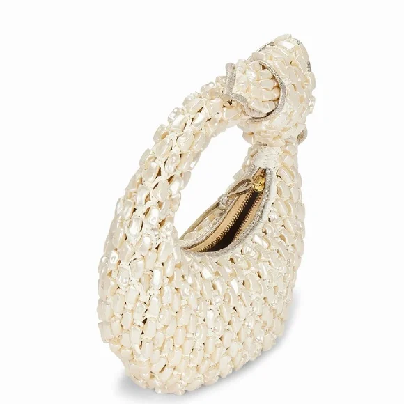 Poolside The Josie  Knotted Top Handle Pearl Bag - Picture 9 of 16